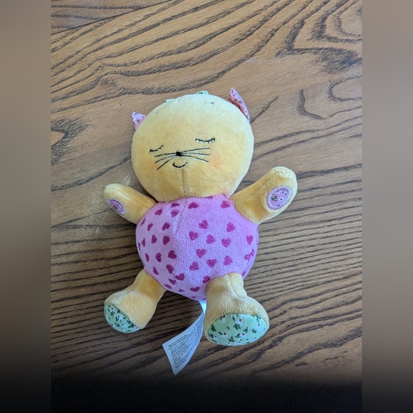 Karen Katz plush kitty cat rattle. little simon. 6 inches.EUC. 2008. - Picture 2 of 4